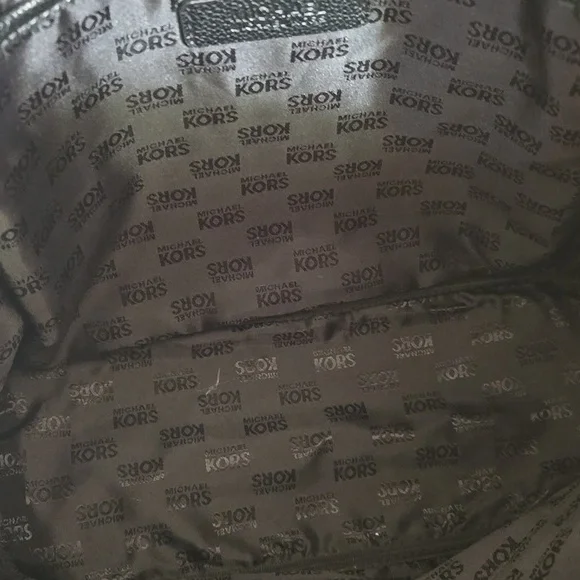 Michael Kors Jacquard Backpack Black/Tan - Picture 11 of 17